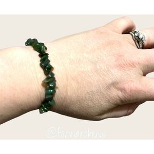 Semi-Precious Stone Chip Stretch Bracelet